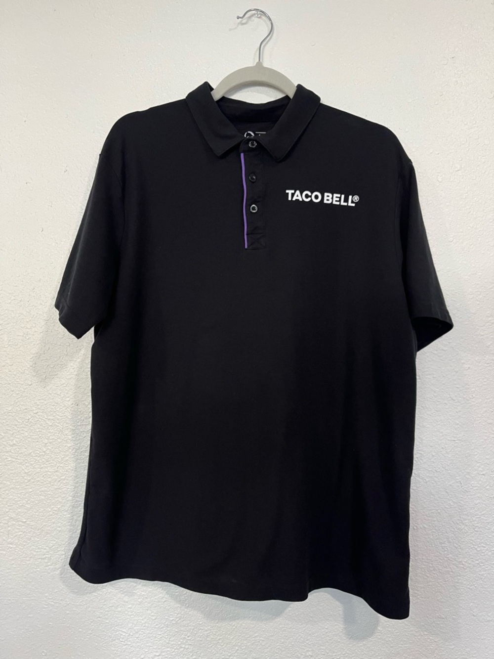 Taco Bell Employee Polo Uniform Size Large